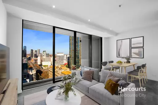 1912/620 Collins Street, Melbourne Leased by Harcourts Melbourne City